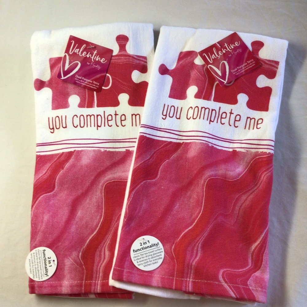 Pair of dual purpose tea towels
